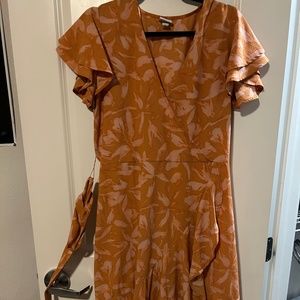 Orange with flower dress